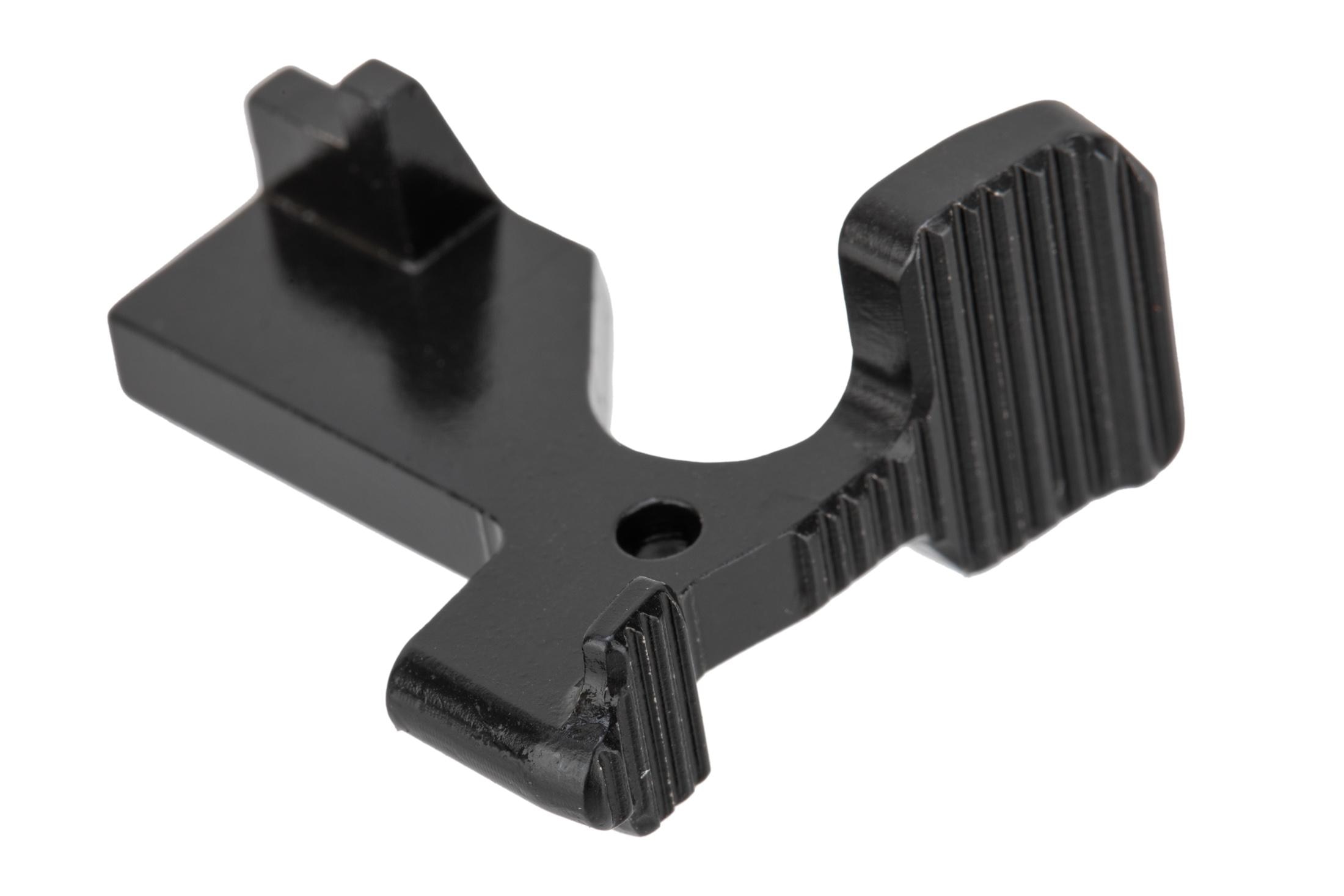 Forward Controls Design AR-15 Augmented Bolt Catch v3 - Serrated - Forward Biased
